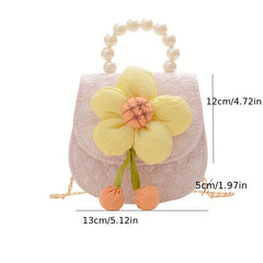 Flower Crossbody Bag Coin Purse Handbag Gift For Kids Girls