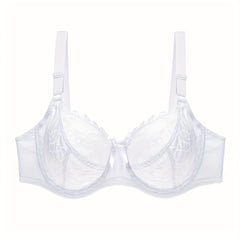 Contrast Lace Underwire Bra
