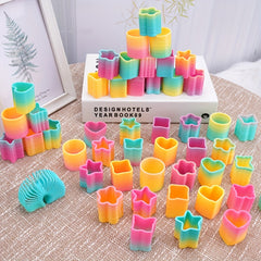 12pcs Spring Rainbow Magic Violin Stress Coil Mini Spring Bulk Toy