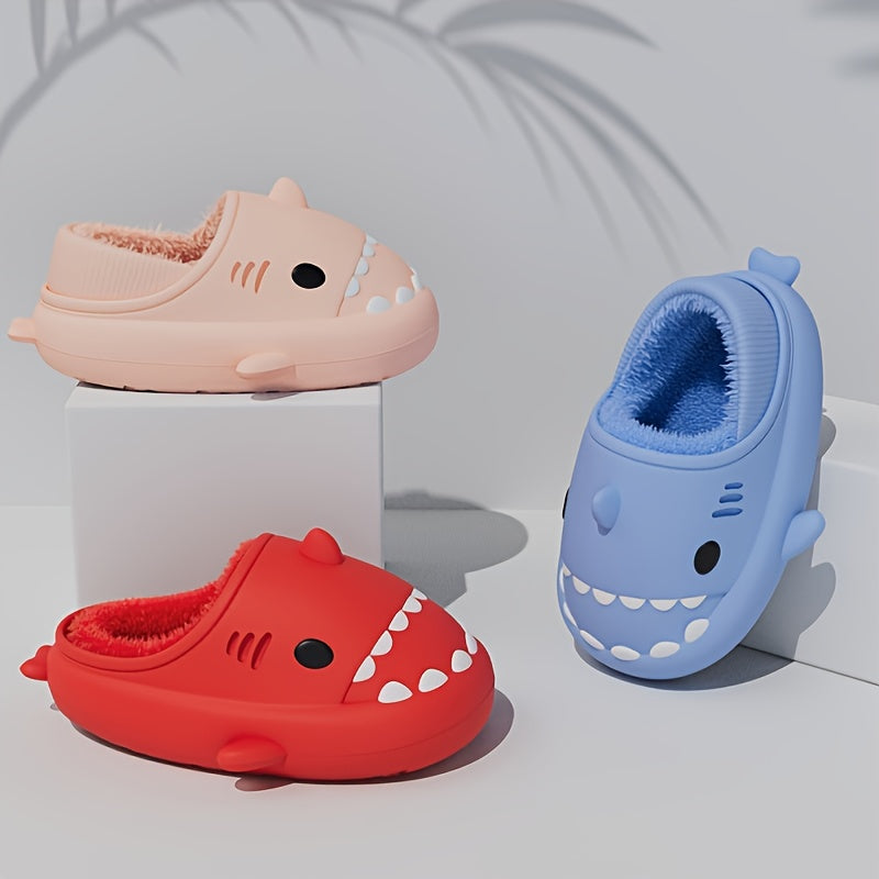 QYA Shark Slides Slippers For Men Women Anti Slip Casual House Shoes