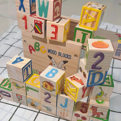 Wooden Blocks Set Educational Puzzle Toy for Kids