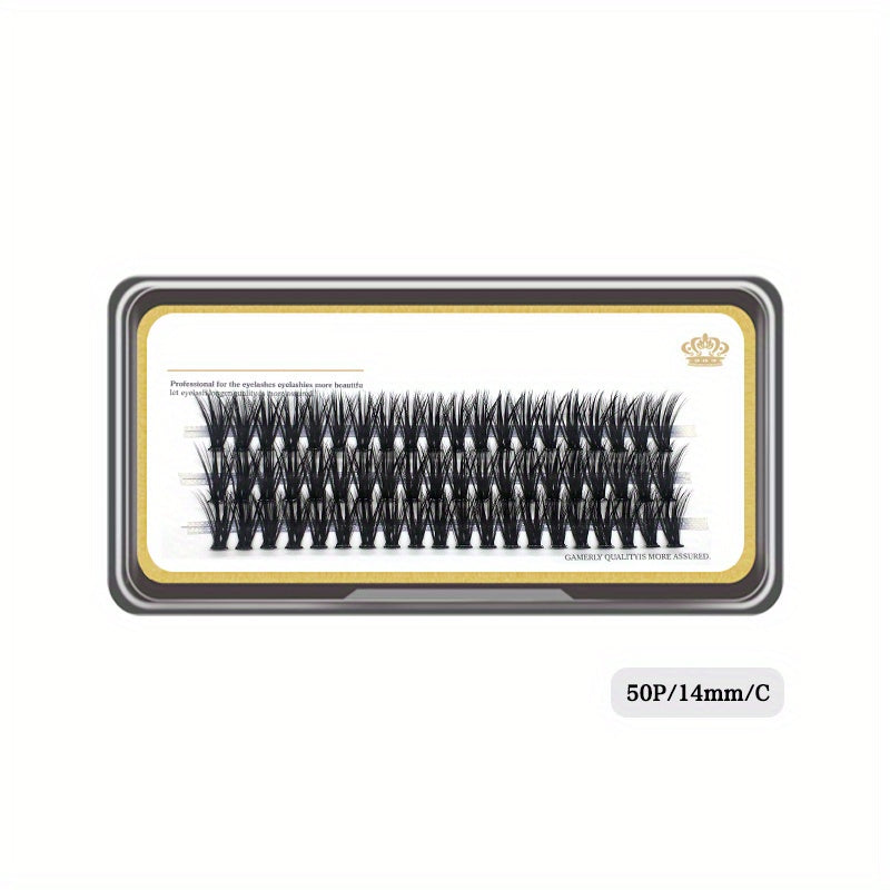 50D Thick Self Grafted Faux Mink Cluster False Eyelashes