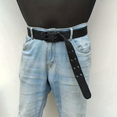 Men's Casual Sport Belt Double Row Holes