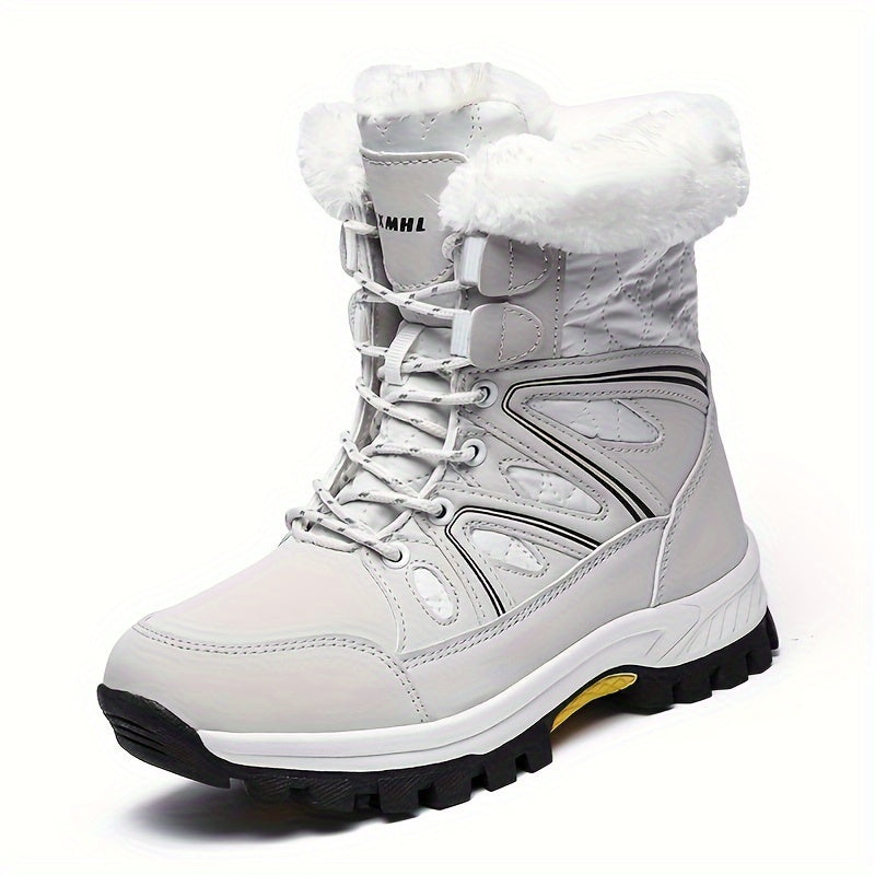 Women's Faux Fur Lined Snow Boots Insulated Outdoor Shoes
