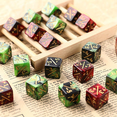 10pcs 6 Side Dice Counters Toy Counting Dice For Game