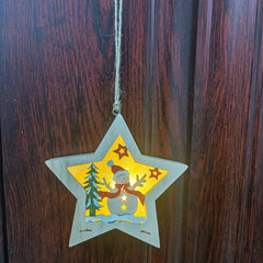 Wooden Christmas Ornaments Angel Snowman Tree Pendant