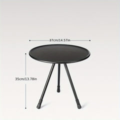 Portable Aluminum Round Table for Outdoor Dining and Camping