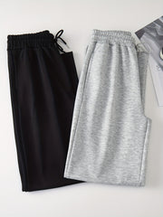 2pcs Elastic Drawstring Sweatpants Women's Activewear