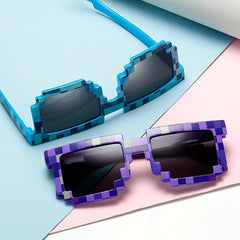 Y2K Mosaic Square Sunglasses UV400