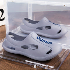 Men's PVC Sandals Casual Non Slip Shoes Water Shoes
