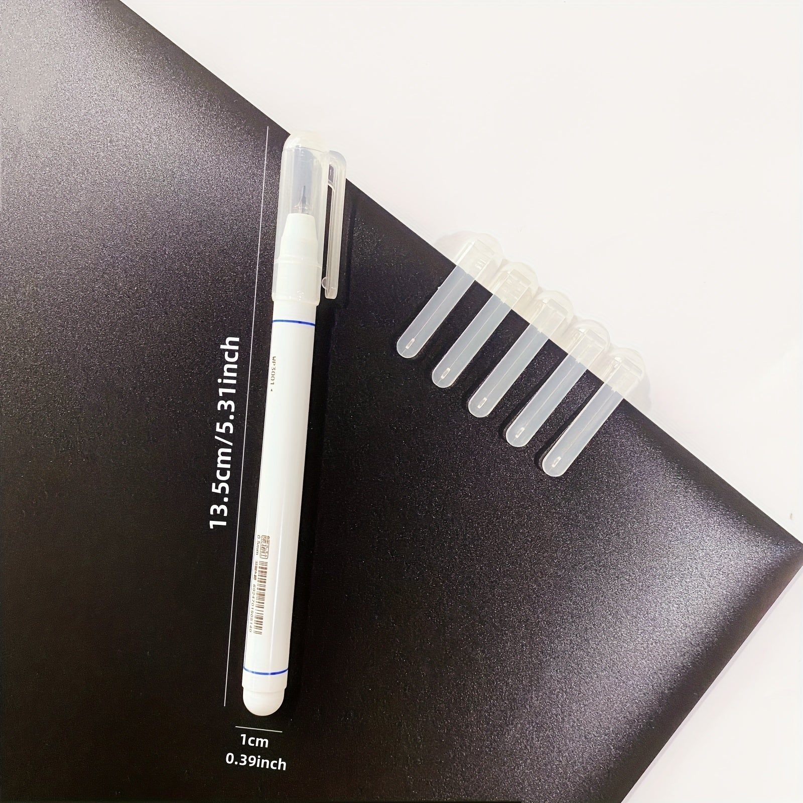 6pcs Double Line Stereo Gel Pens, Colorful Ink, Smooth Writing