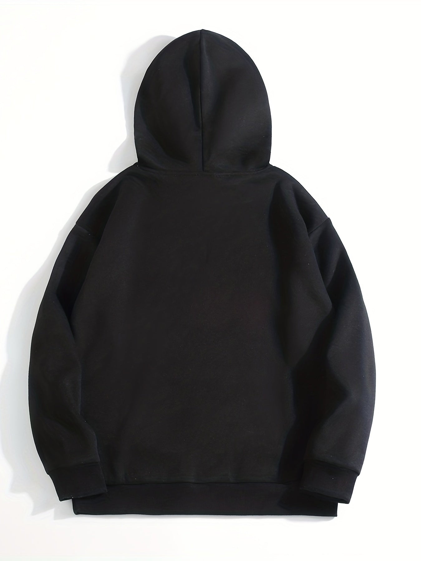 Abstract Kangaroo Pocket Hoodie Drawstring Hood