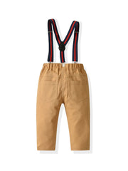 Baby Boys Gentleman Outfit Suspender Pants Wedding Birthday Party