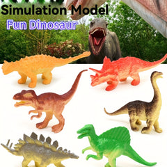 6pcs Realistic PVC Dinosaur Figurines for Education and Home Decor
