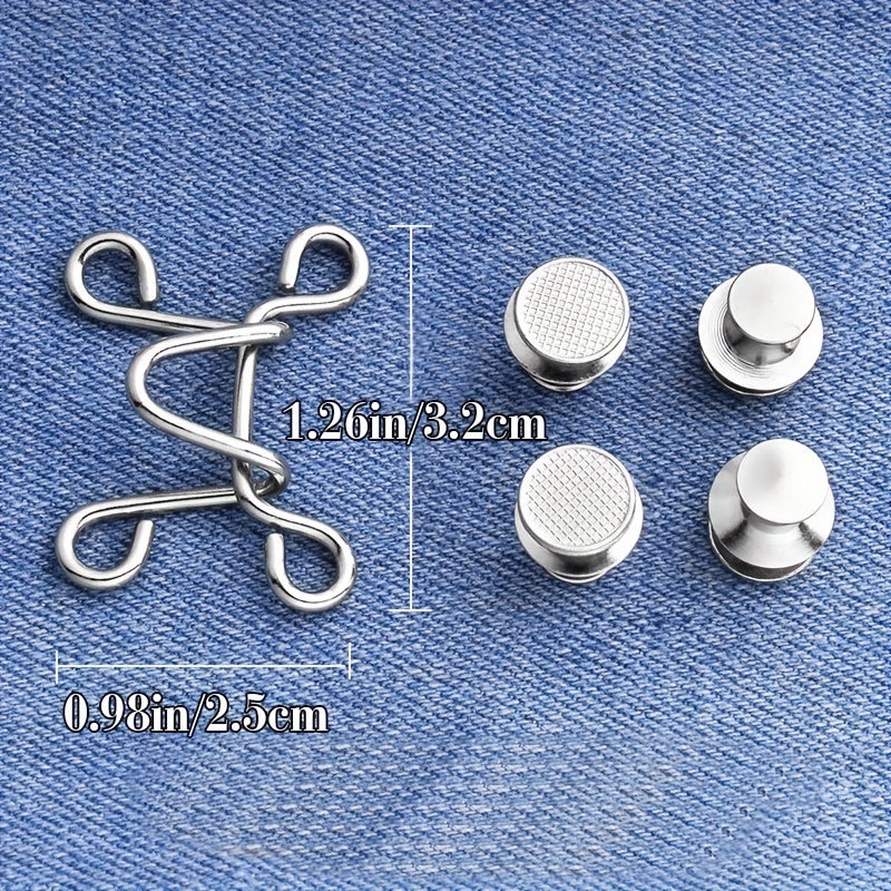 Detachable Buttons For Jeans Waist Adjustment Buckle Waist Tightener