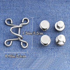 Detachable Buttons For Jeans Waist Adjustment Buckle Waist Tightener