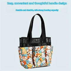 Large Shower Caddy Bag With Handle Quick Dry Mesh Organizer Tote