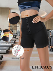 Sleeveless Body Shaper Sauna Sweat Top & Fitness Tummy Control Shorts Suit