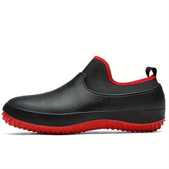 Women's Waterproof Rain Shoes Lightweight Slip On Rubber Work Shoes