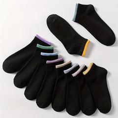10 Pairs Women's Sports Ankle Socks Soft & Lightweight Low Cut Stockings