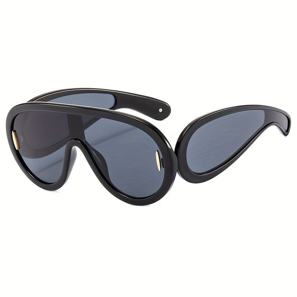 Men's Large Frame Wide Leg Sports Sunglasses