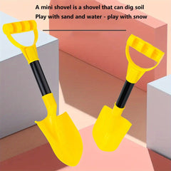 Yellow Kids Beach & Snow Shovel Durable Thick Plastic Outdoor Toy