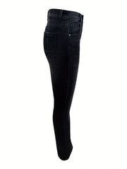 High Waist Medium Stretch Boot Cut Jeans Retro Vintage Bell Bottoms