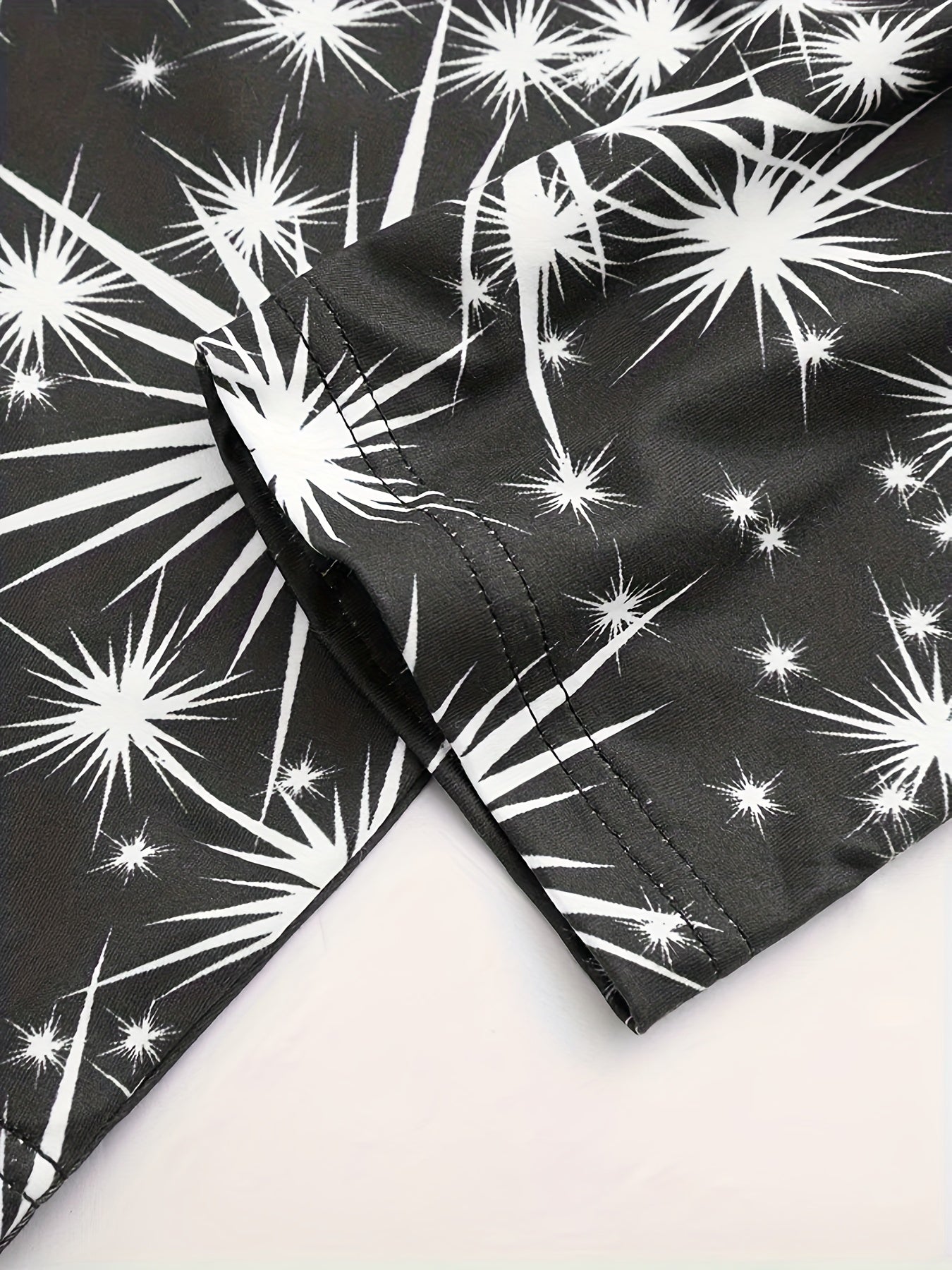 Starry Print High Waist Leggings Slim Fit Summer Leggings