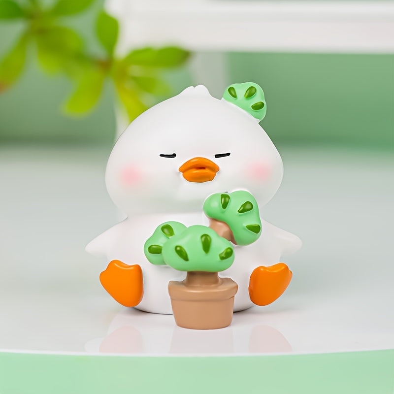 Mini Duck Resin Ornament Home Car Christmas Gift