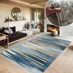 Minimalist Abstract Striped Carpet for Home Decor
