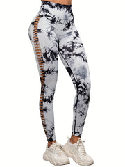 Tie Dye High Waist Sports Leggings Gym Yoga Pants