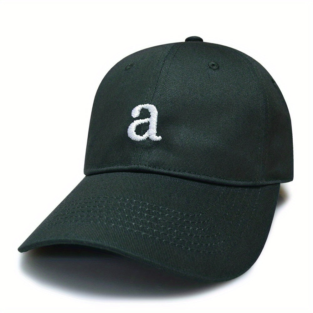 Embroidered Cotton Baseball Cap with Adjustable Head Circumference