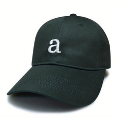 Embroidered Cotton Baseball Cap with Adjustable Head Circumference