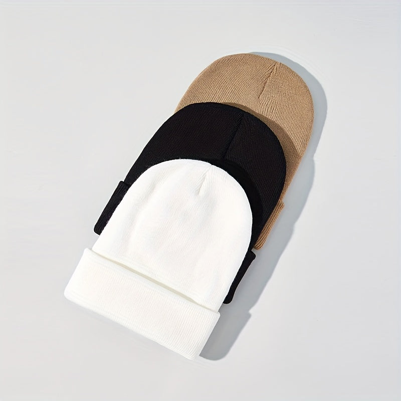 Winter Knitted Hat Beanie Outdoor Skull Cap Warm Ski Hat