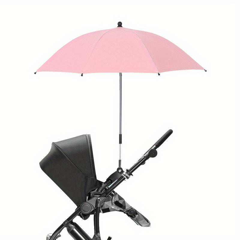 Baby Stroller Umbrella 360 Degree Adjustable UV Protection SunShade
