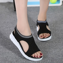 Women's Open Toe Wedge Sandals for Summer