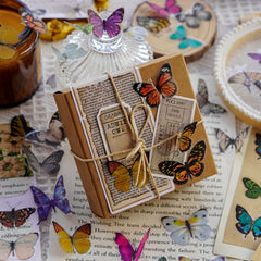 40pcs Waterproof Butterfly Stickers for DIY Journals Scrapbook