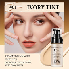 UV Protection Brightening CC Cream Foundation Natural Waterproof