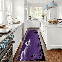 Halloween Pumpkin Runner Rug Soft Anti-fouling Kitchen Mat