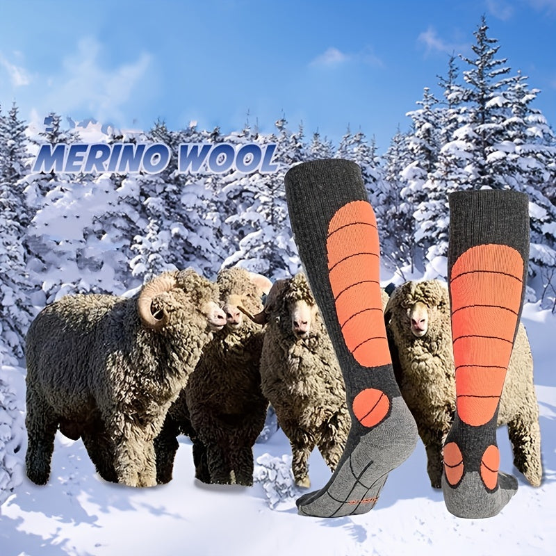 1pair Thermal Socks for Skiing Hiking Snowboarding Climbing