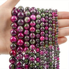 Green Purple Persian Jade Round Loose Beads 4-12MM