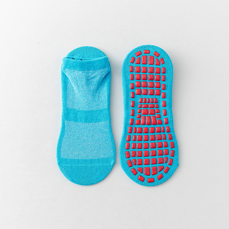 Non Slip Yoga Socks with Grip - Low Cut Breathable Pilates Barre Socks
