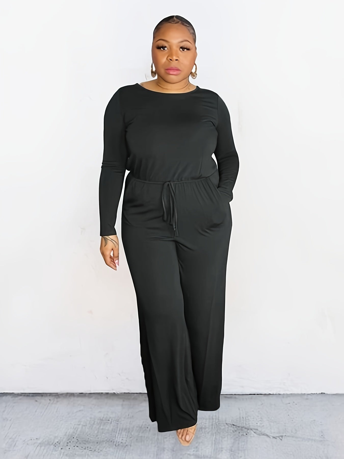 Casual Jumpsuit with Drawstring Waist