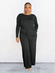 Casual Jumpsuit with Drawstring Waist