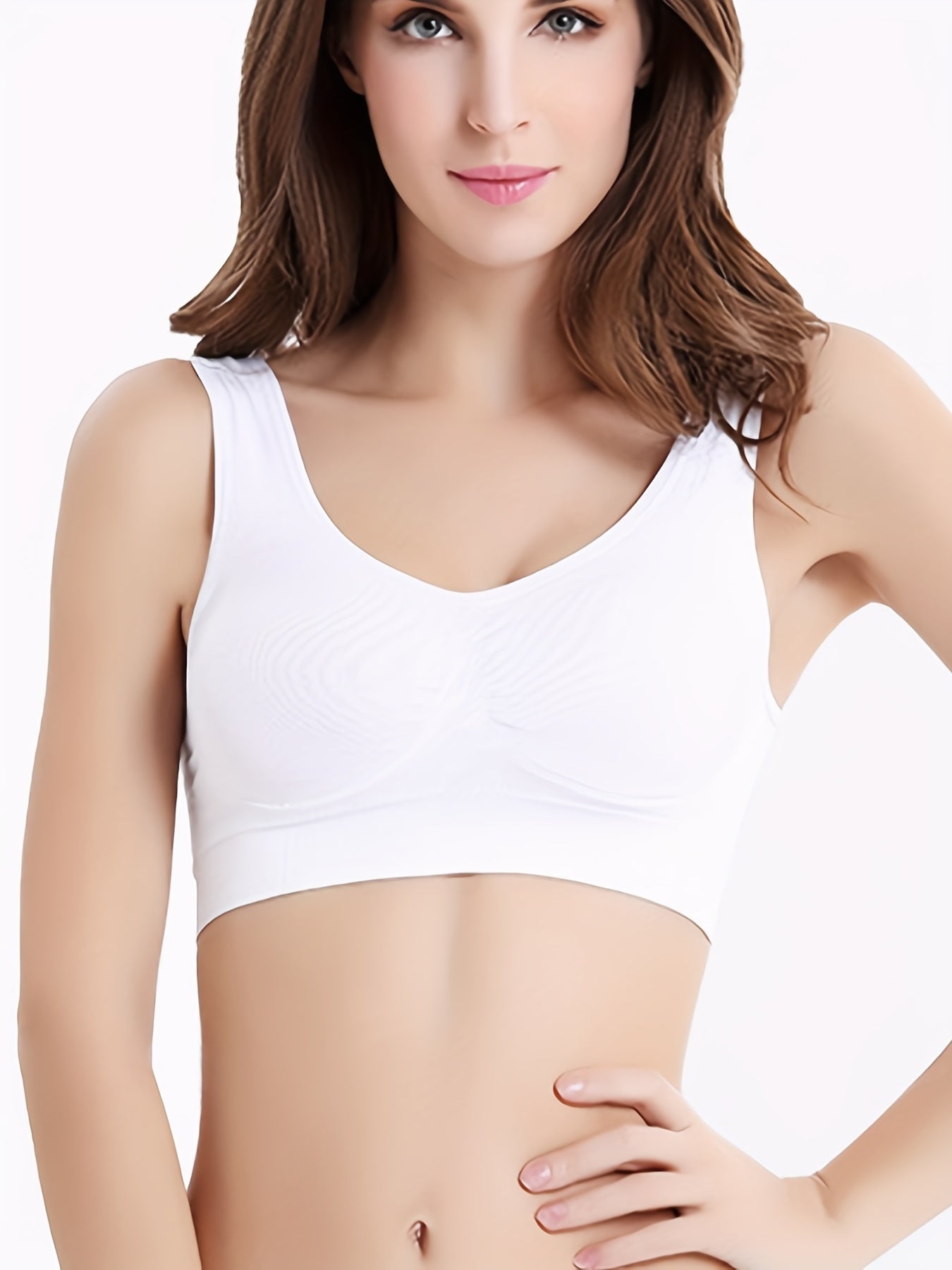 3pcs Wireless Sports Bras Yoga Tank Women's Lingerie