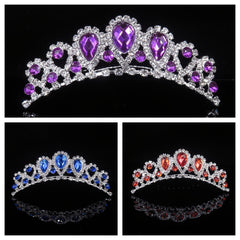 Crystal Queen Crown Birthday Tiara Prom Quinceanera Rhinestone Wedding