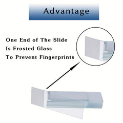 100 Pre-Cleaned Microscope Slides & 200 Cover Glasses Bundle