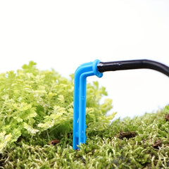 50pcs Curved Insertable Drip Irrigation Device Combo Drip Head Garden Watering