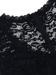 Contrast Lace Maxi Formal Party Dress