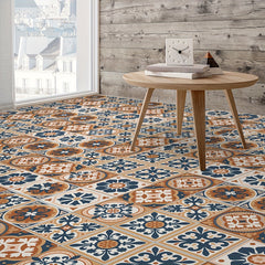 9pcs Mediterranean Style Matte Thickened Waterproof Stickers Vinyl Adhesive Remo